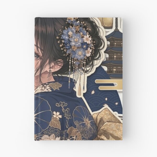 Item preview, Blue Yukata Lady - kawaii version designed and sold by Japanese Vibes.