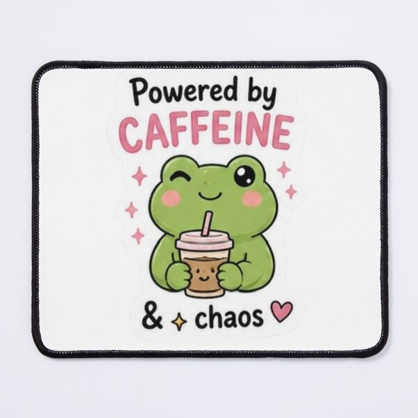 Item preview, Powered by Caffeine and Chaos Frog designed and sold by Kingky14.