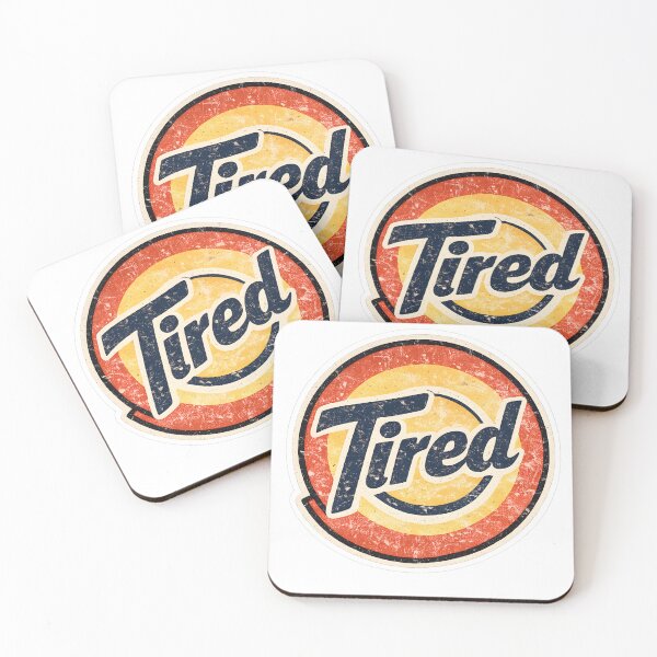 Item preview, Tired Vintage Parody Logo Retro Funny Design Sleep Lover Humor Exhausted Adult Gift designed and sold by Dax Studio.