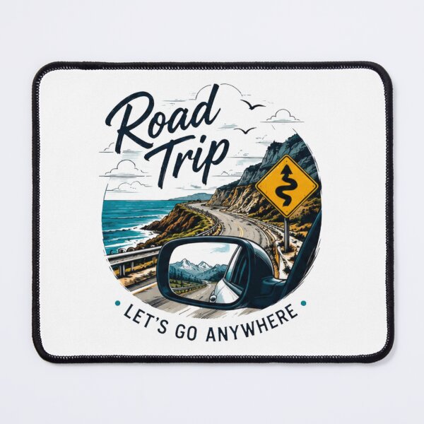 Item preview, Road Trip Let’s Go Anywhere Coastal Adventure Travel Graphic T-Shirt designed and sold by novaduman.