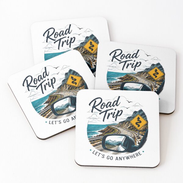 Item preview, Road Trip Let’s Go Anywhere Coastal Adventure Travel Graphic T-Shirt designed and sold by novaduman.