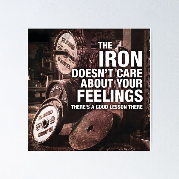 Vista previa del artículo con la obra «Bodybuilding Fitness Entrenamiento Inspirational Quote», diseñado y vendido por superfitstuff.