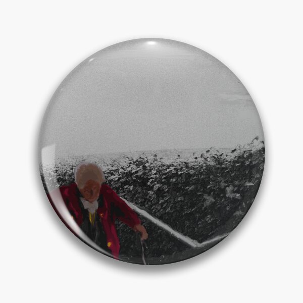 Item preview, Old Man in Red Coat on the Stairs designed and sold by VioletNance.