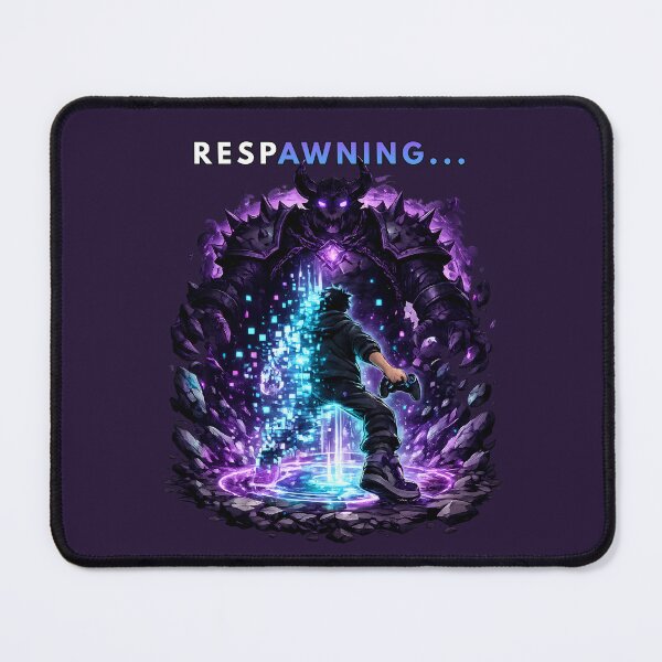 Item preview, Respawning... Epic Boss Battle Gamer Cartoon Design designed and sold by PXEpic.