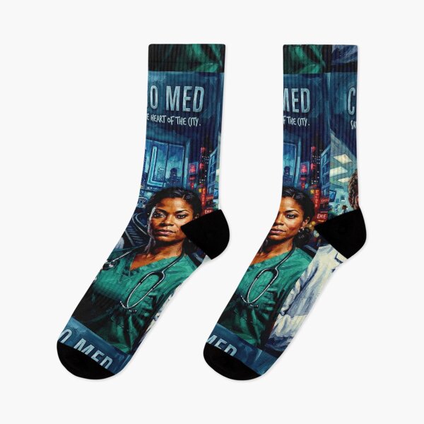 Item preview, Chicago Med Retro Medical Drama Emergency Room Hospital Tribute Art TV Show Poster designed and sold by Art's Diner.