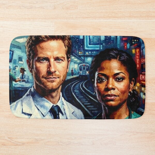 Item preview, Chicago Med Retro Medical Drama Emergency Room Hospital Tribute Art TV Show Poster designed and sold by Art's Diner.