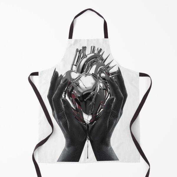 Item preview, Spiked Chrome Heart & Scratched Hands - Y2K Cyber Grunge designed and sold by BMAMED2001.