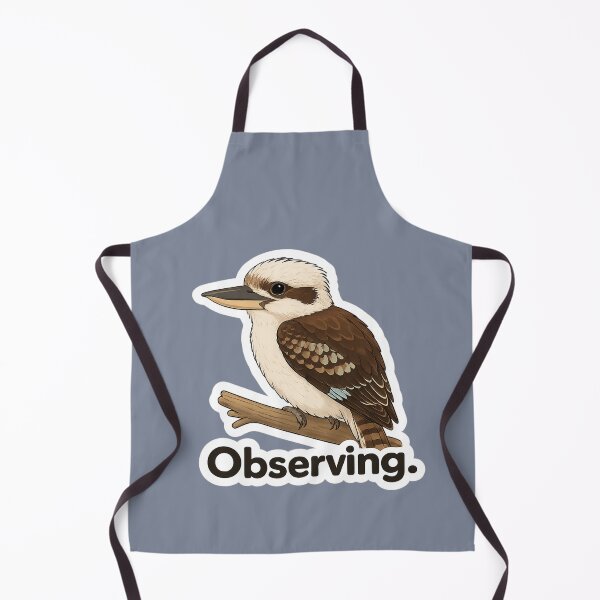 Item preview, Observing. Kookaburra Meme | Deadpan Bird Sticker Design designed and sold by BabyStark.