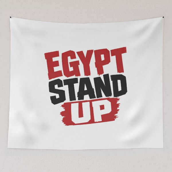 Item preview, Egypt Stand Up Football Fan Typography designed and sold by Inkworksbyshery.