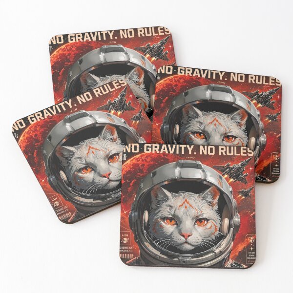 Item preview, No Gravity. No Rules - Space Cat designed and sold by thirtyonestars.