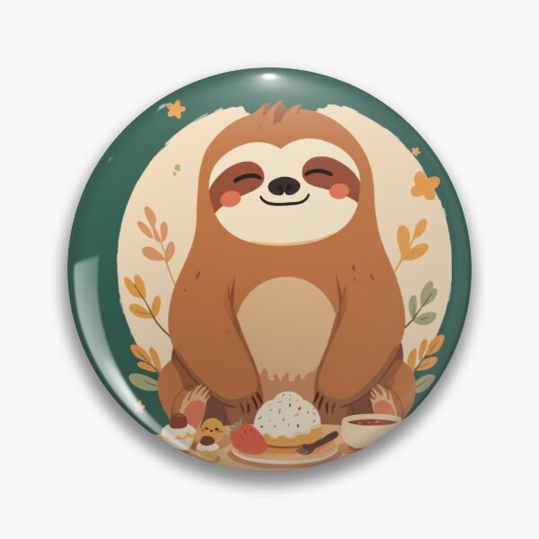 Item preview, Cozy Sloth Pastries Coffee Kawaii Animal Food Lover T-Shirt designed and sold by WrongGift.