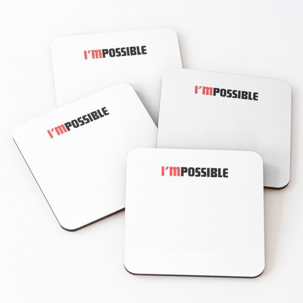 Item preview, I'm Possible Minimalist Typography Wordplay designed and sold by Scribe2Vibe.