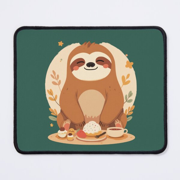 Item preview, Cozy Sloth Pastries Coffee Kawaii Animal Food Lover T-Shirt designed and sold by WrongGift.