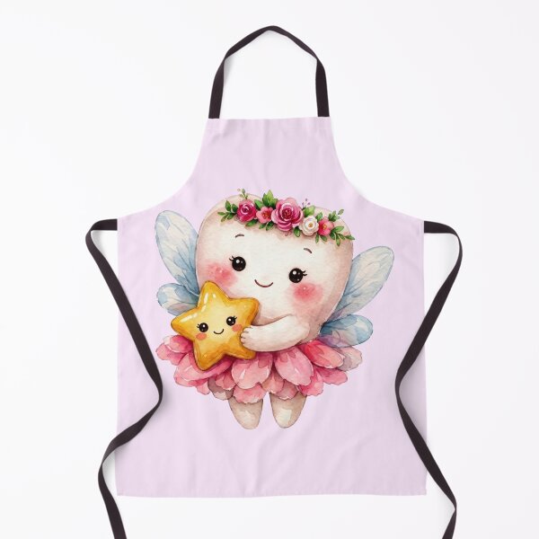Item preview, Cute Tooth Fairy Holding a Star | Watercolor Fairy Tooth designed and sold by Mommy-Smile.