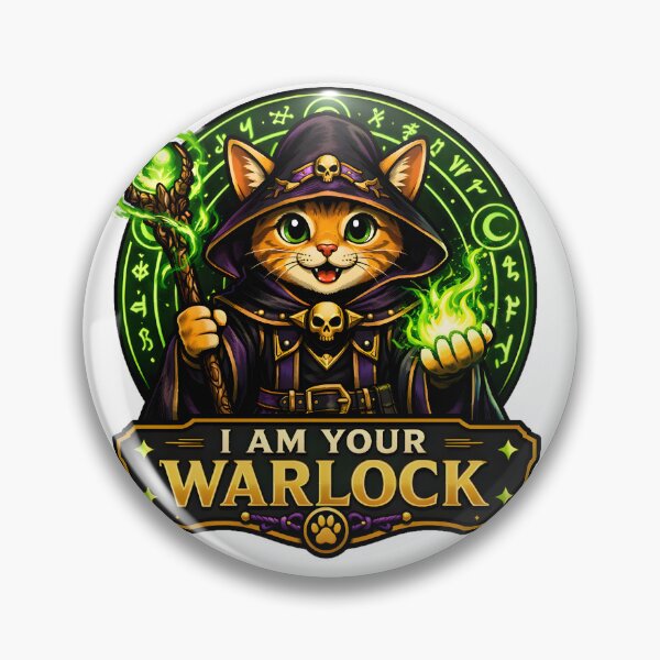 Item preview, Cute Warlock Cat designed and sold by ZiemSynd.