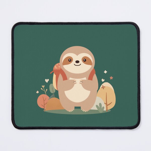 Item preview, Funny Chubby Sloth Backpack Adventure Kawaii Cute T-Shirt designed and sold by WrongGift.