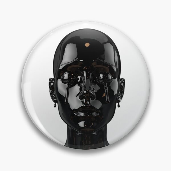 Item preview, Crying Chrome Entity - Emotional Dark Cyber Aesthetic designed and sold by BMAMED2001.