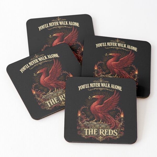 Item preview, Vintage Liverpool Phoenix – You'll Never Walk Alone – The Reds Est. 1892 Gothic Football Art designed and sold by WildTrace.