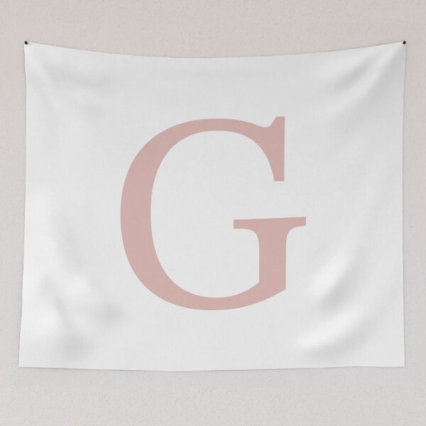 Item preview, White Basic Rose Gold Monogram G designed and sold by rewstudio.