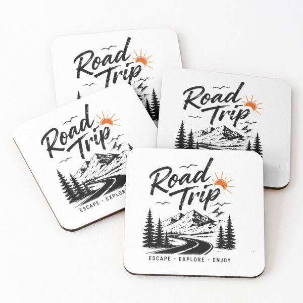 Item preview, Road Trip Escape Explore Enjoy Mountain Adventure Vintage Travel T-Shirt designed and sold by novaduman.