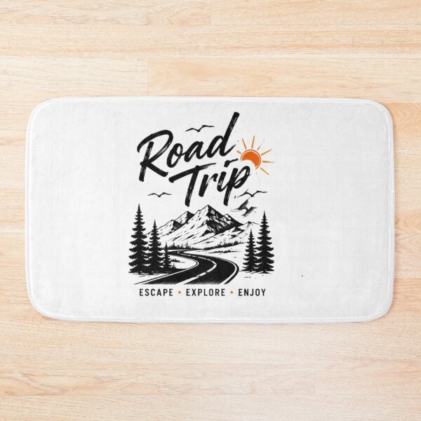 Item preview, Road Trip Escape Explore Enjoy Mountain Adventure Vintage Travel T-Shirt designed and sold by novaduman.