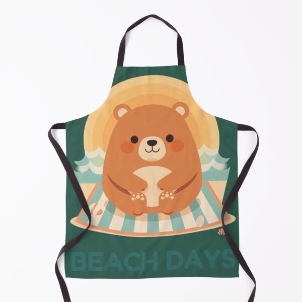 Artikelvorschau, Beach Days Bär Lustiges Kawaii Zitat Niedliches Tier-T-Shirt entworfen und verkauft von WrongGift.
