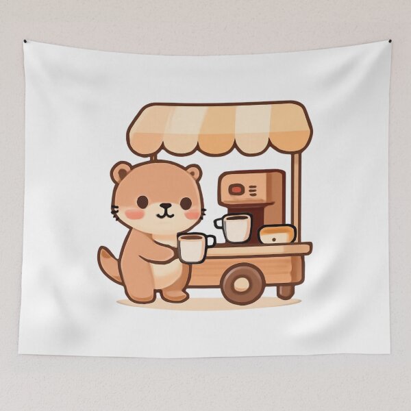 Item preview, Otter Coffee Cart designed and sold by foryouandyours.