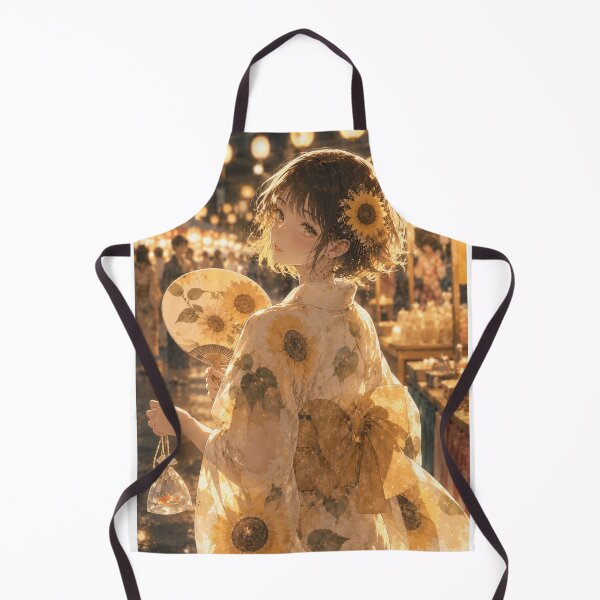 Item preview, Yellow Yukata Lady designed and sold by Japanese Vibes.