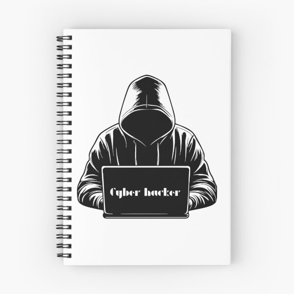Item preview, Cyberpunk Hacker with Laptop Silhouette Graphic designed and sold by HICHAMORO.