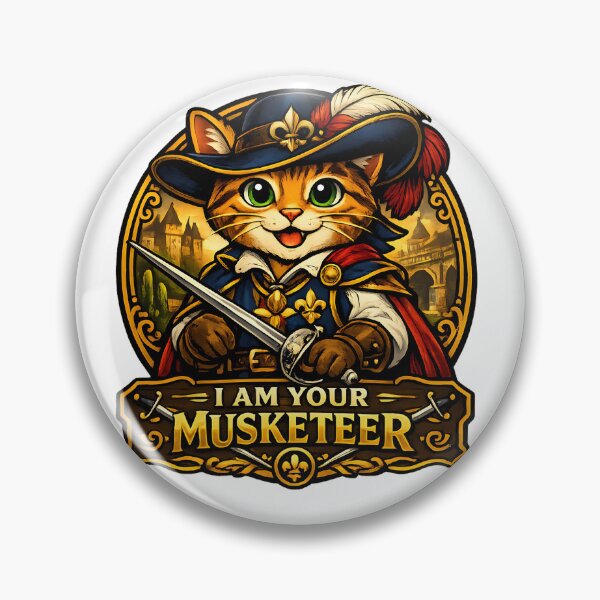 Item preview, Cute Musketeer Cat designed and sold by ZiemSynd.