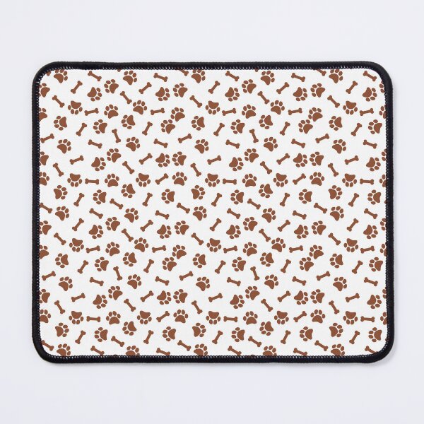 Item preview, White And Copper Dog Paw And Bone Pattern designed and sold by pattern-archive.