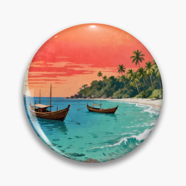 Item preview, Koh Bulon Leh - Thailand Retro Sunset Collection designed and sold by Spirit of Siam.