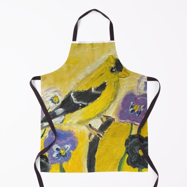 Item preview, American Goldfinch with flowers designed and sold by woodland-towers.
