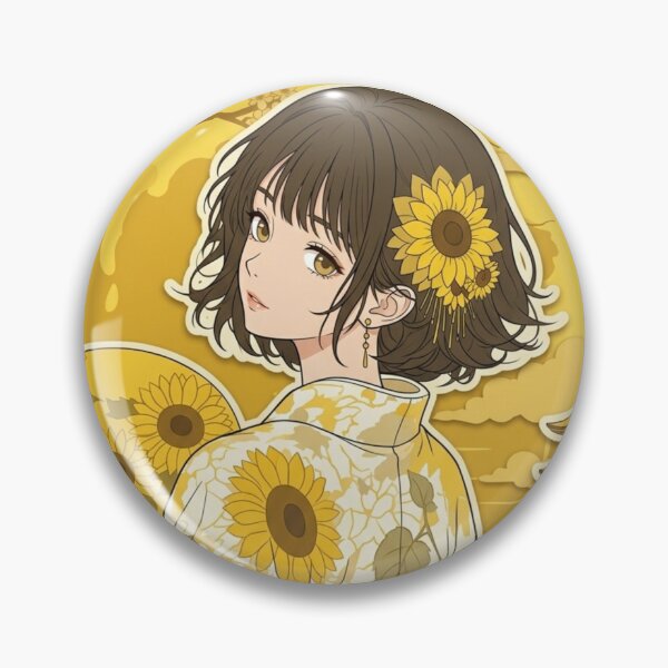 Item preview, Yellow Yukata Lady - kawaii version designed and sold by Japanese Vibes.