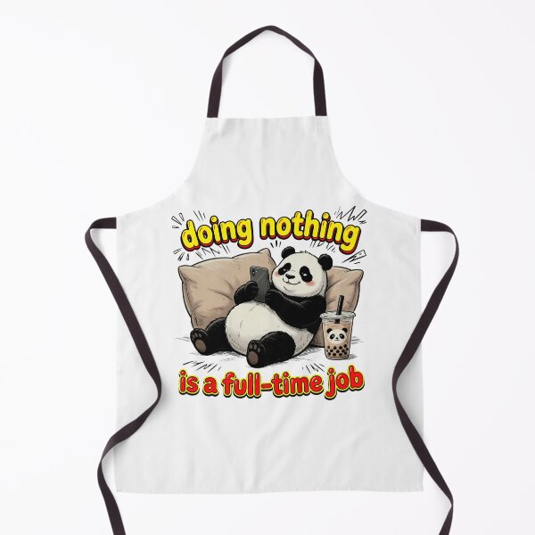 Item preview, Lazy Panda Doing Nothing Full Time Job designed and sold by TshirtsOnline-.