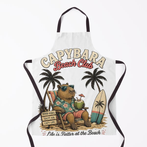 Item preview, Funny Capybara Beach Retro Sunset T-Shirt | Summer Vacation Vintage Graphic | Beach Please Capybara Tee designed and sold by venavar.