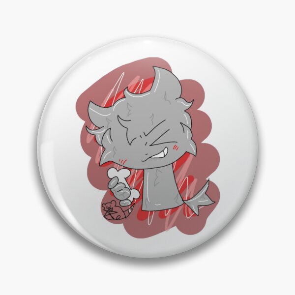 Item preview, Chibi Wolf Snack Time Cute Grinning Pup Bone Illustration designed and sold by Foxintheloart.