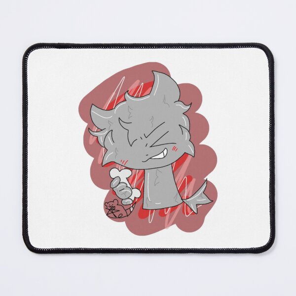 Item preview, Chibi Wolf Snack Time Cute Grinning Pup Bone Illustration designed and sold by Foxintheloart.