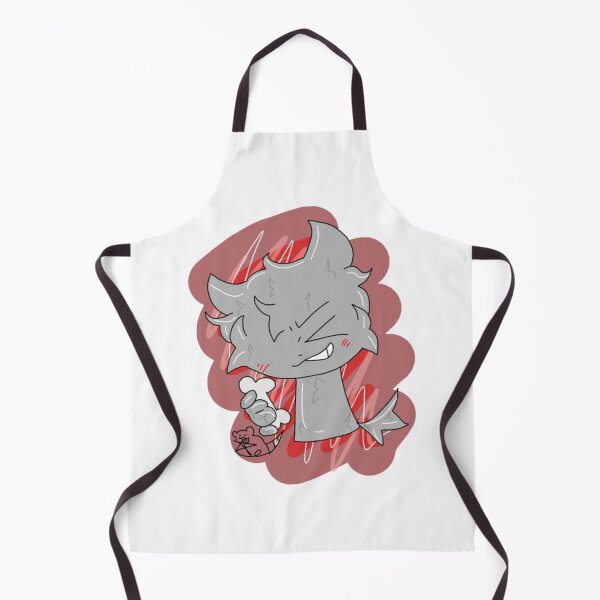Item preview, Chibi Wolf Snack Time Cute Grinning Pup Bone Illustration designed and sold by Foxintheloart.