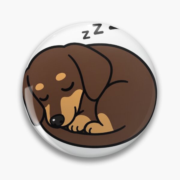 Item preview, Sleeping Dachshund Sausage Roll Cartoon | Cute Dog Lover Gift designed and sold by The Waggy Doodle.