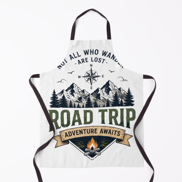 Item preview, Not All Who Wander Are Lost Road Trip Adventure Awaits Mountain Camping Vintage T-Shirt designed and sold by novaduman.