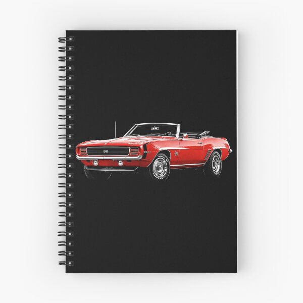 Item preview, 1969 Chevrolet Camaro SS 396 Convertible – Red First-Gen Muscle Car Art designed and sold by Stinky Lincy's Apparel Company.