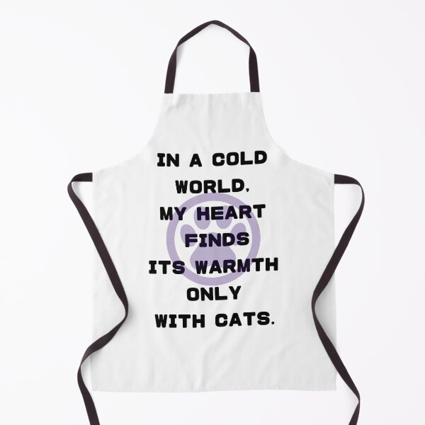 Item preview, IN A COLD WORLD, MY HEART FINDS ITS WARMTH ONLY WITH CATS.” by Japanese illustrator Donkichi designed and sold by KOSHIN-NO-KAZE.