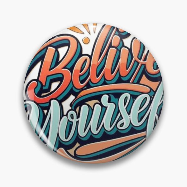 Item preview, Believe Yourself Motivational Typography Design designed and sold by ArhaanFashions.
