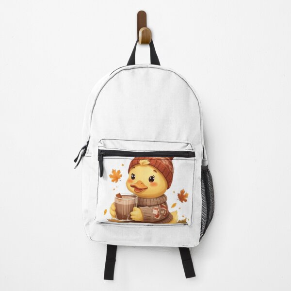 Item preview, Cute Autumn Duck with Hot Chocolate | Cozy Kawaii Sticker designed and sold by Stylestickers55.