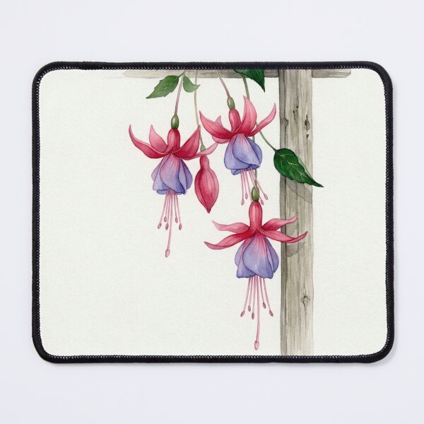 Item preview, Fuchsia 'Dark Eyes' in Wabi-Sabi Watercolor #4 designed and sold by Helios Be. Lavsh.