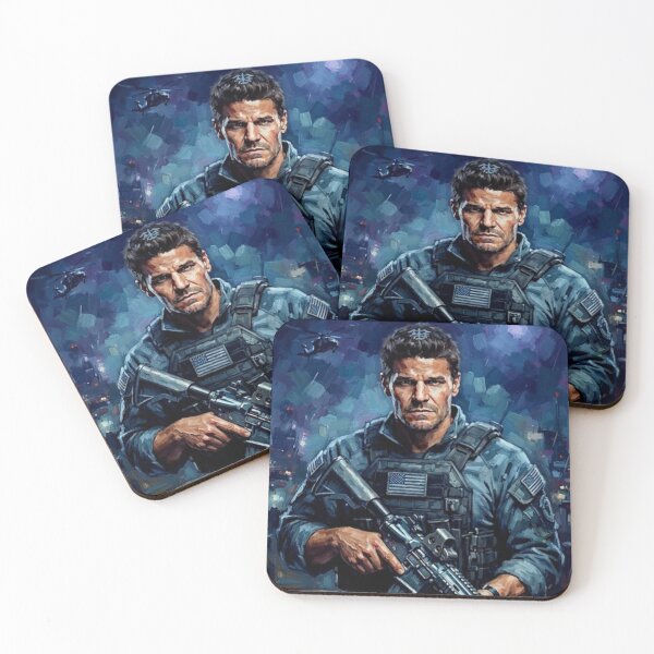 Item preview, SEAL Team Retro Military Action Bravo Team Navy SEALs Tribute Art TV Show Poster designed and sold by Art's Diner.