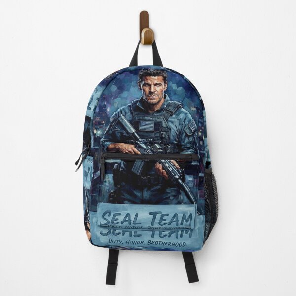 Item preview, SEAL Team Retro Military Action Bravo Team Navy SEALs Tribute Art TV Show Poster designed and sold by Art's Diner.