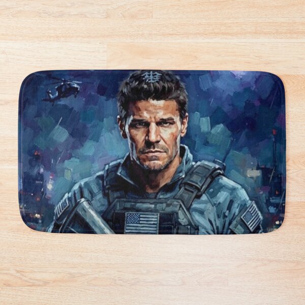 Item preview, SEAL Team Retro Military Action Bravo Team Navy SEALs Tribute Art TV Show Poster designed and sold by Art's Diner.