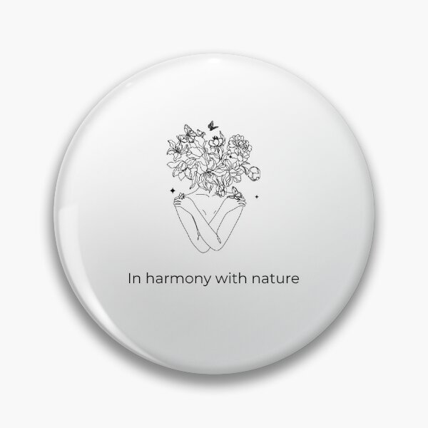 Item preview, In harmony with nature - Minimalist Flower Woman designed and sold by PaniKoszulkaD.